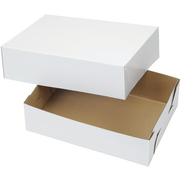White Cake Boxes & Lid 8,10,12,14,16 inch & Cupcake Box 1 6 4 12 Hole/Hold 2
